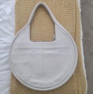 Elegant White Leather Women's Bag